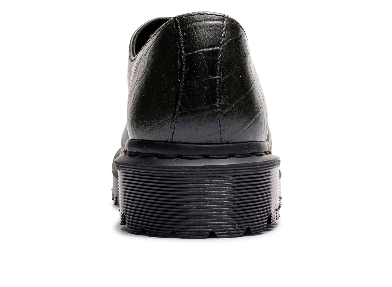 Dr. Martens Crocodile 1461 Bex Steel Toe Leather Shoes in Forest Green - view 3