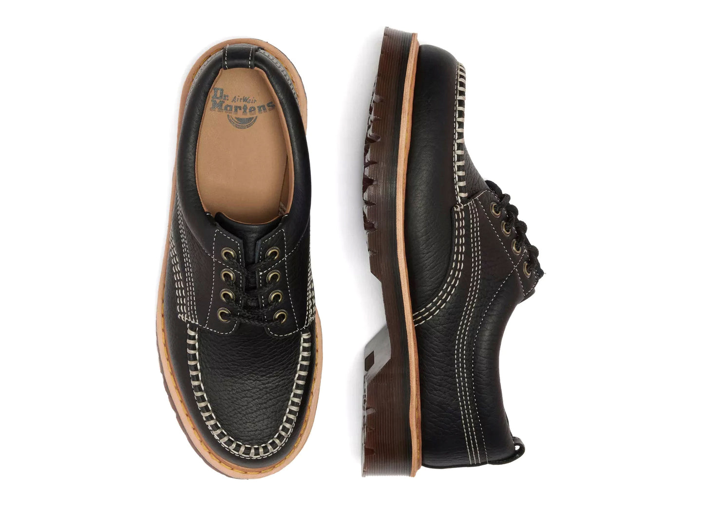 Dr. Martens Lowell in Black / Wild Grain — view 2