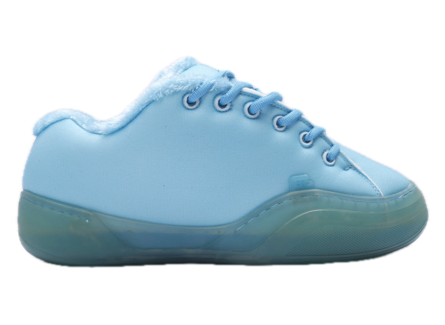 ERL Foam Vamp in Electric Blue, men's padded low-top sneaker, lateral view