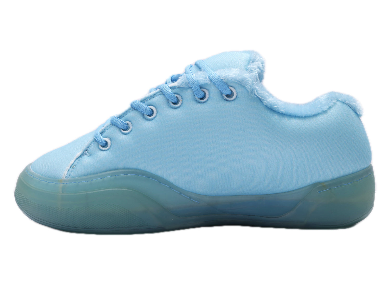 ERL Foam Vamp in Electric Blue, men's padded low-top sneaker, view 3