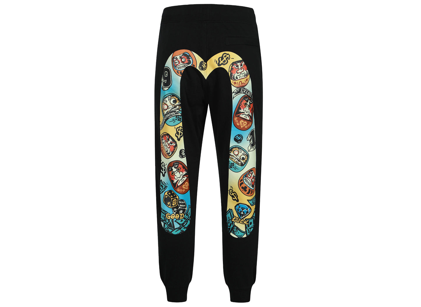 Evisu Daruma Daicock Print Regular Fit Sweatpants - view 2