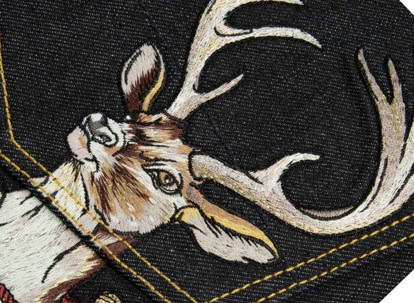 Evisu Deer & Seagull Embroidery Slim Fit Selvedge Denim Jeans - view 3