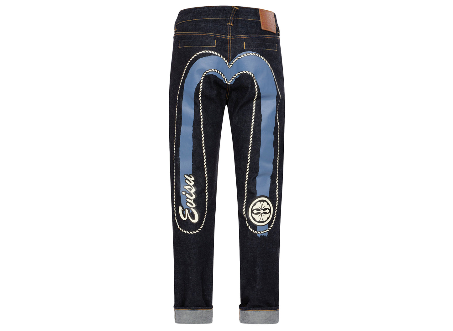 Evisu Double Daicock Print Carrot Fit Selvedge Denim Jeans - view 2