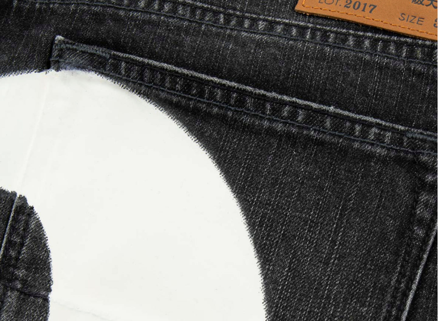 Evisu Graffiti Daicock Print Carrot Fit Jeans in Black - view 3