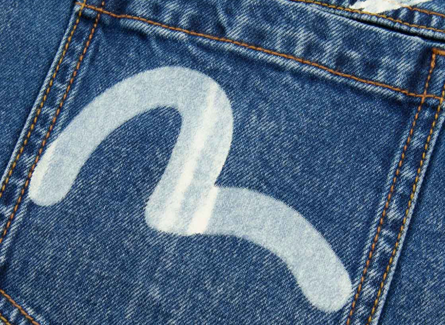 Evisu Graffiti Print Loose Fit Hooded Denim Jacket - view 3