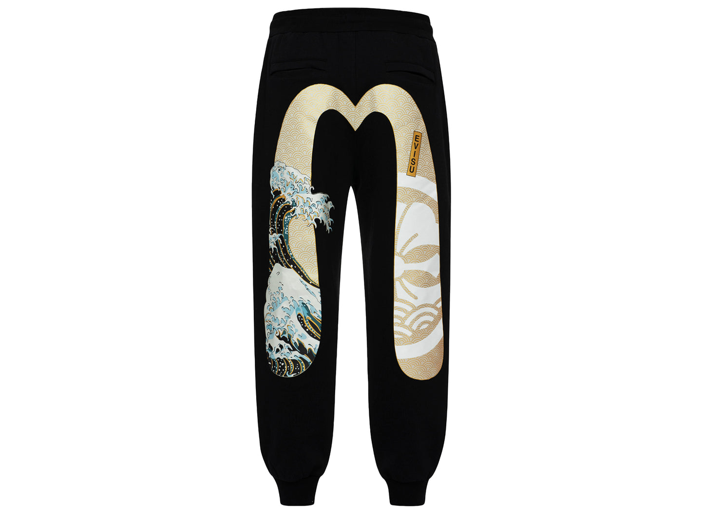 Evisu Kamon and the Great Wave Daicock Print Relax Fit Sweatpants - view 2