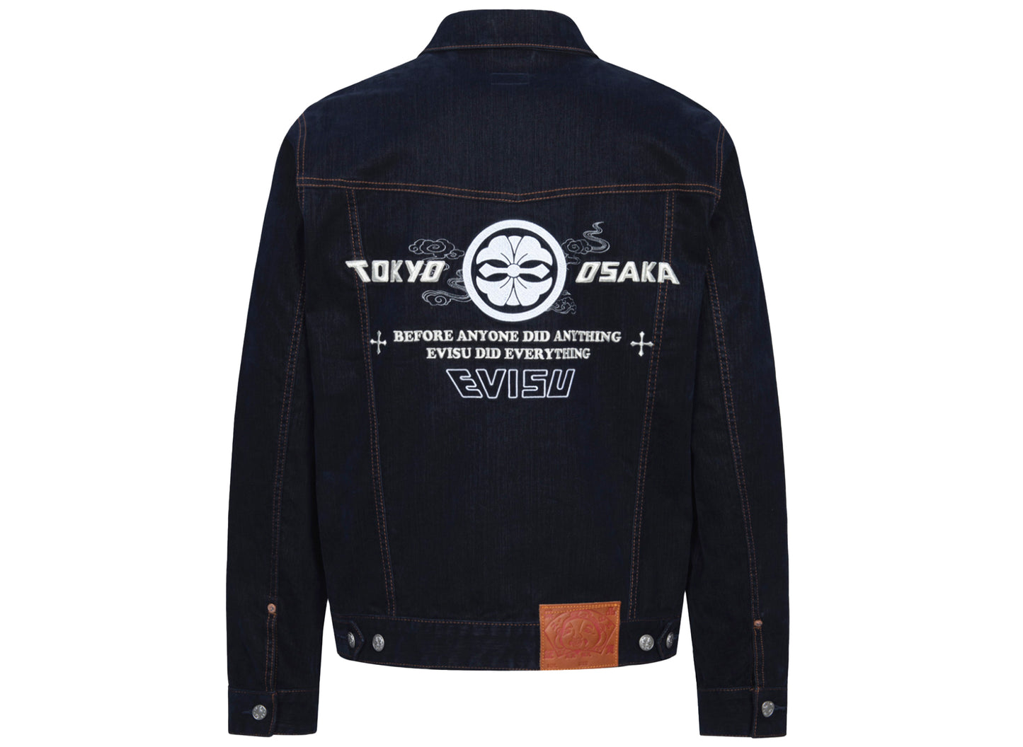 Evisu Kamon & Seagull Embroidery Regular Fit Denim Jacket - view 2