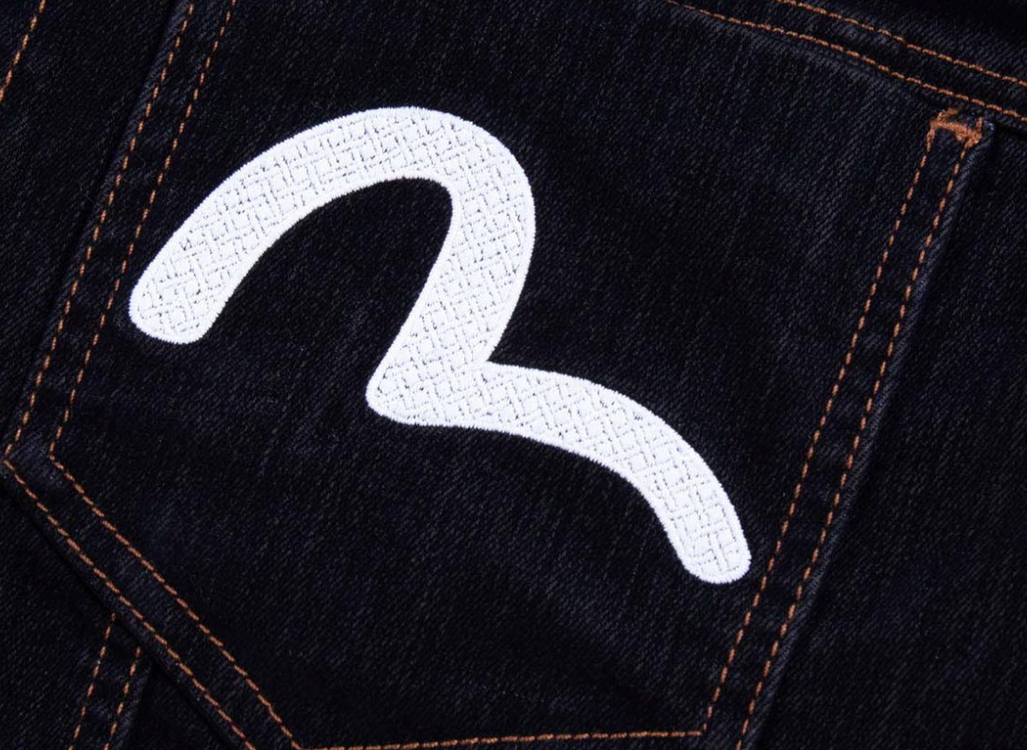 Evisu Kamon & Seagull Embroidery Regular Fit Denim Jacket - view 3