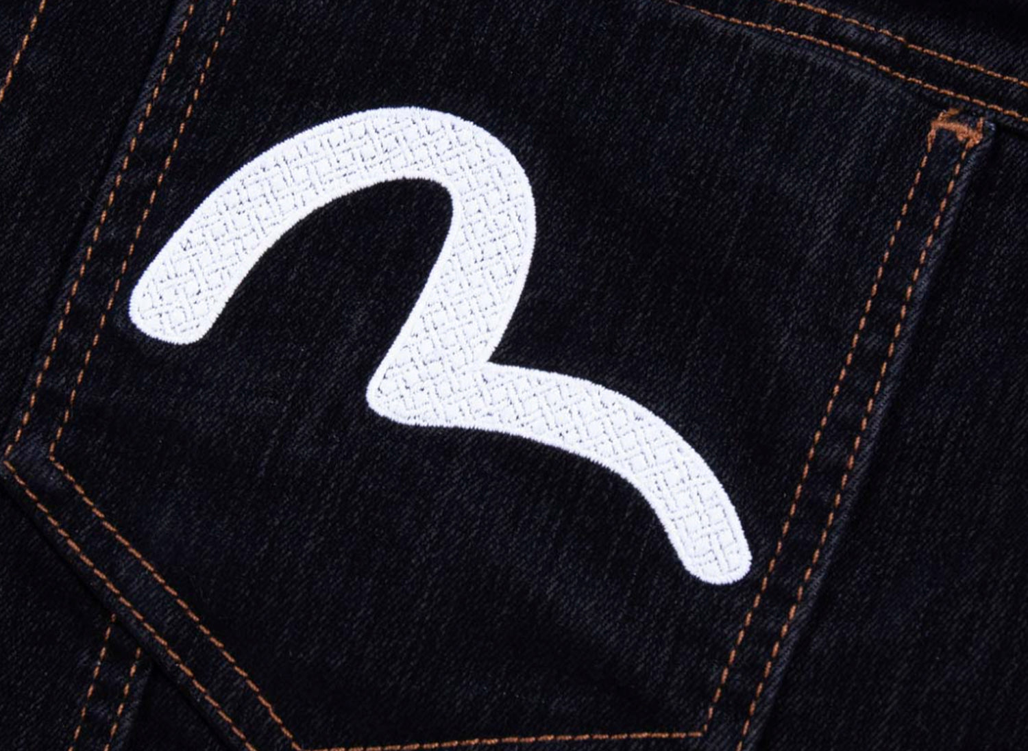 Evisu Kamon & Seagull Embroidery Regular Fit Denim Jacket - view 3