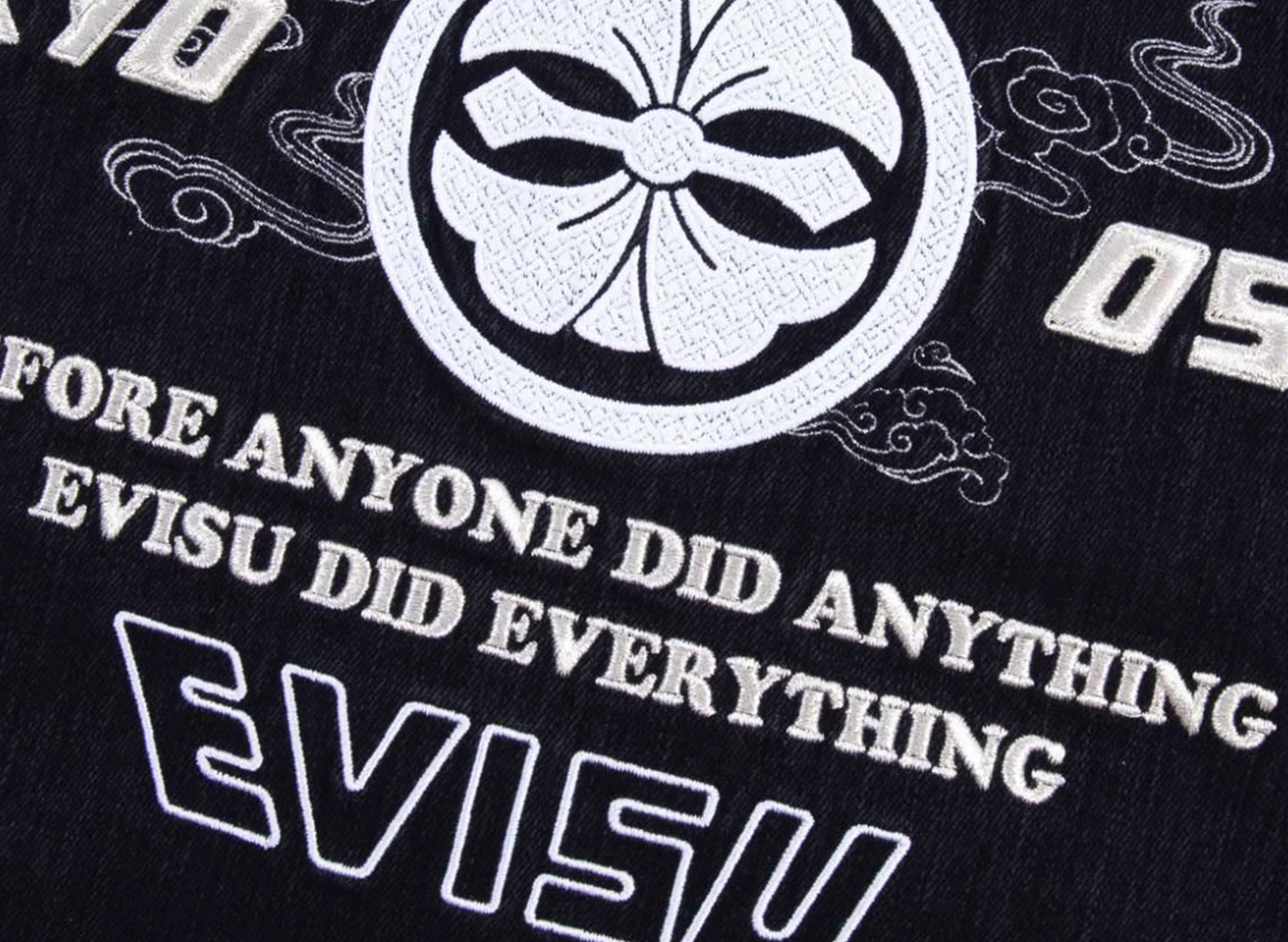 Evisu Kamon & Seagull Embroidery Regular Fit Denim Jacket - view 4