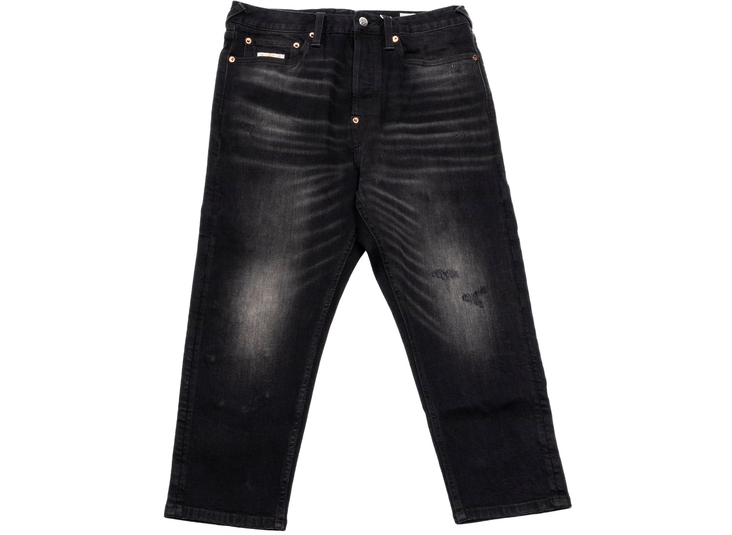 Evisu Multi-Pocket and Multi-Print Cropped Fit Jeans
