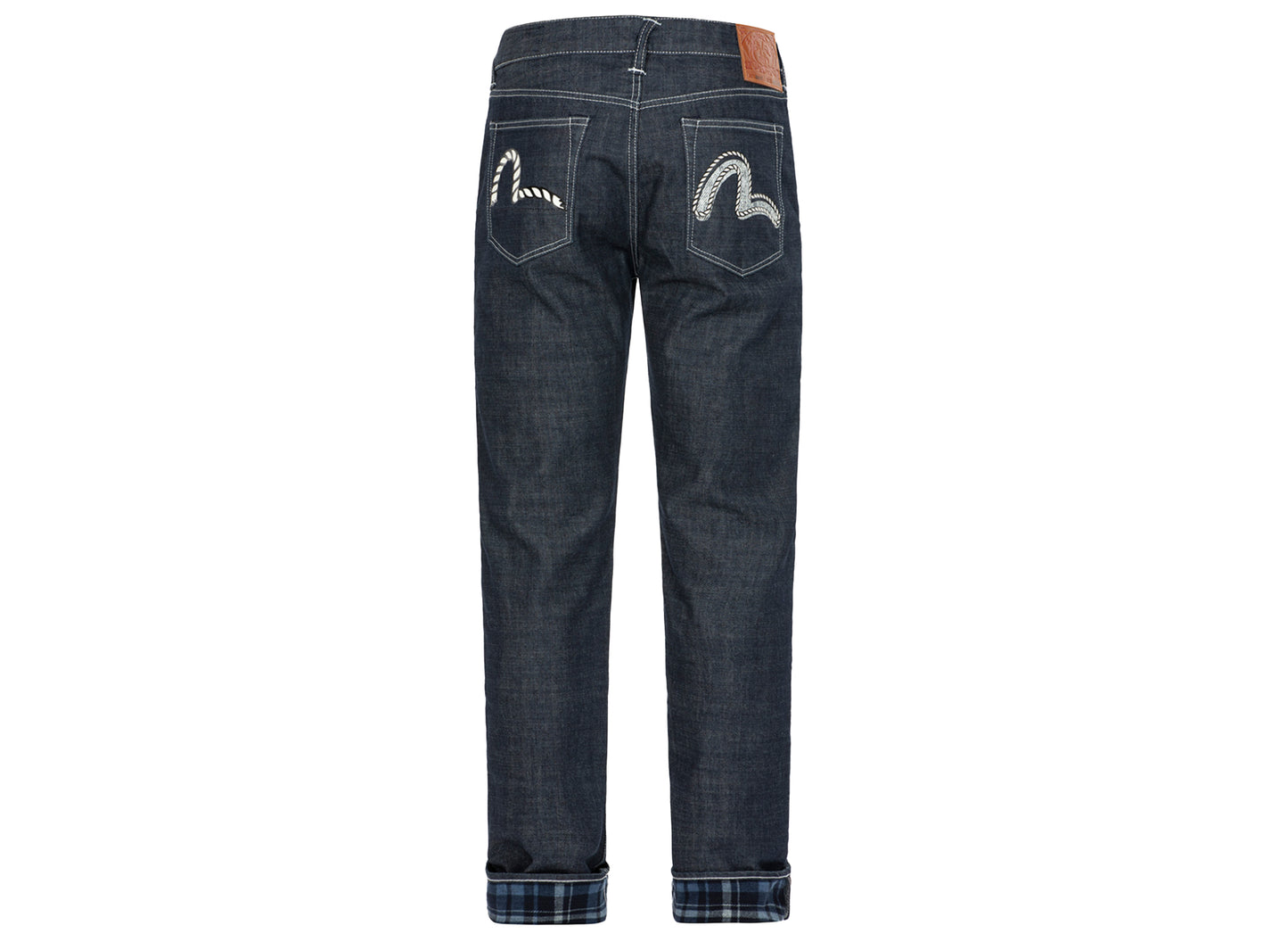 Evisu Rope Pattern Seagull Print Carrot Fit Denim Jeans - view 2
