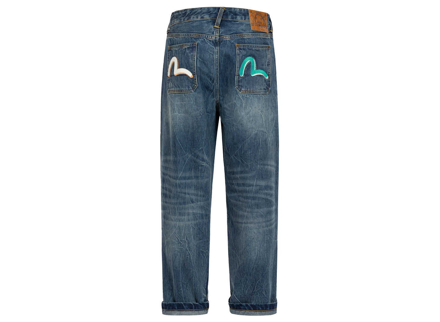 Evisu Seagull Printed and Embroidered Relax Fit Jeans - view 2