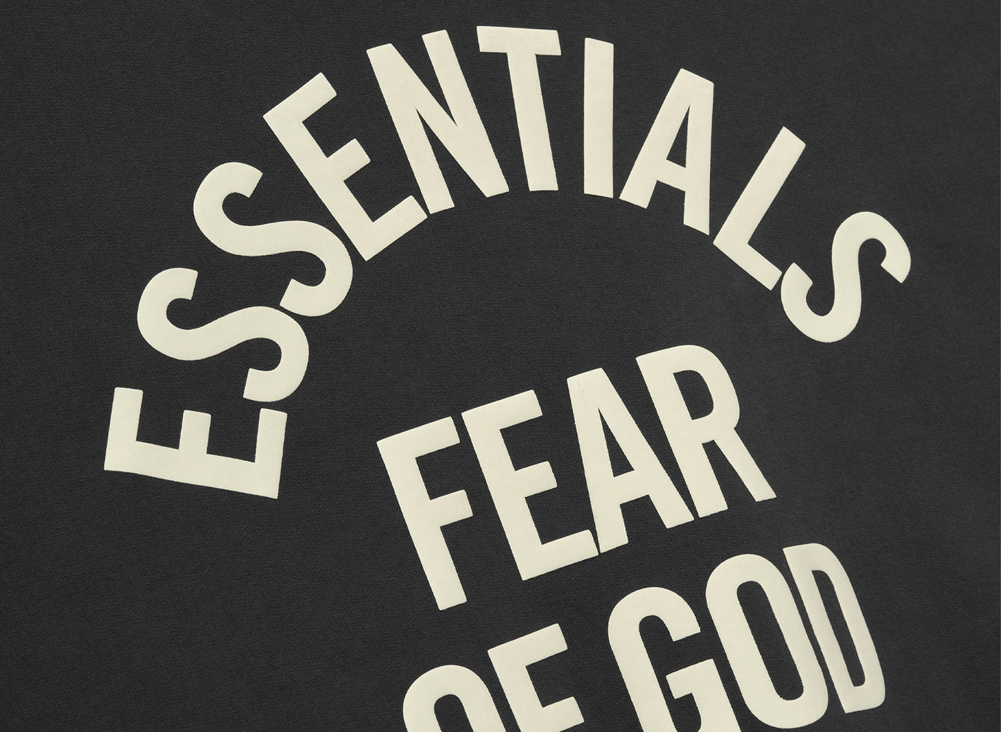 Fear of God Essentials Campus 90's Crewneck Sweatshirt 'Faded Black' — view 3