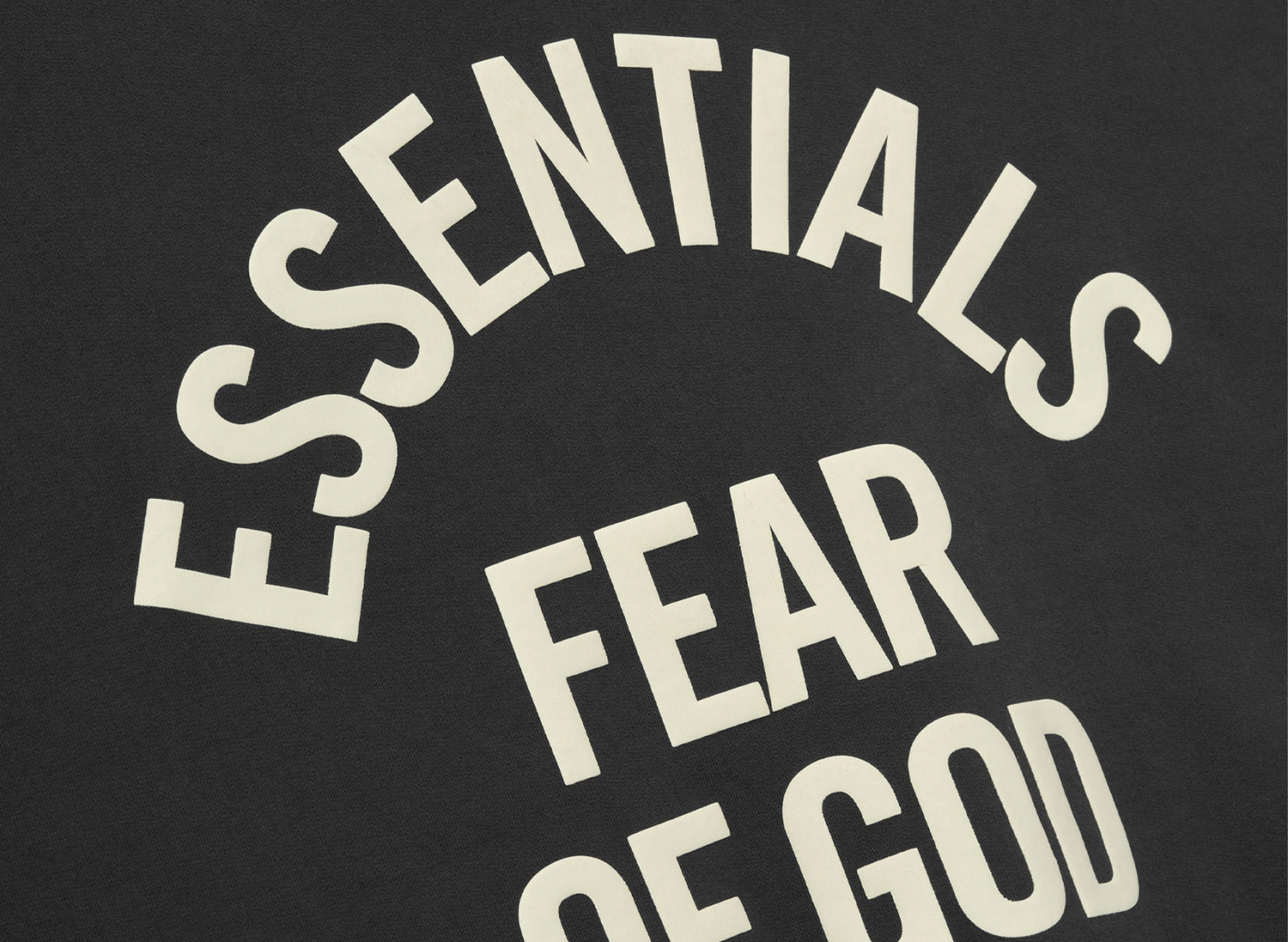 Fear of God Essentials Campus 90's Crewneck Sweatshirt 'Faded Black' — view 3