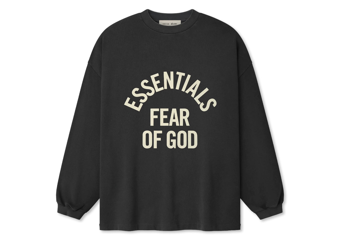 Fear of God Essentials Campus 90's Long Sleeve Tee 'Faded Black'