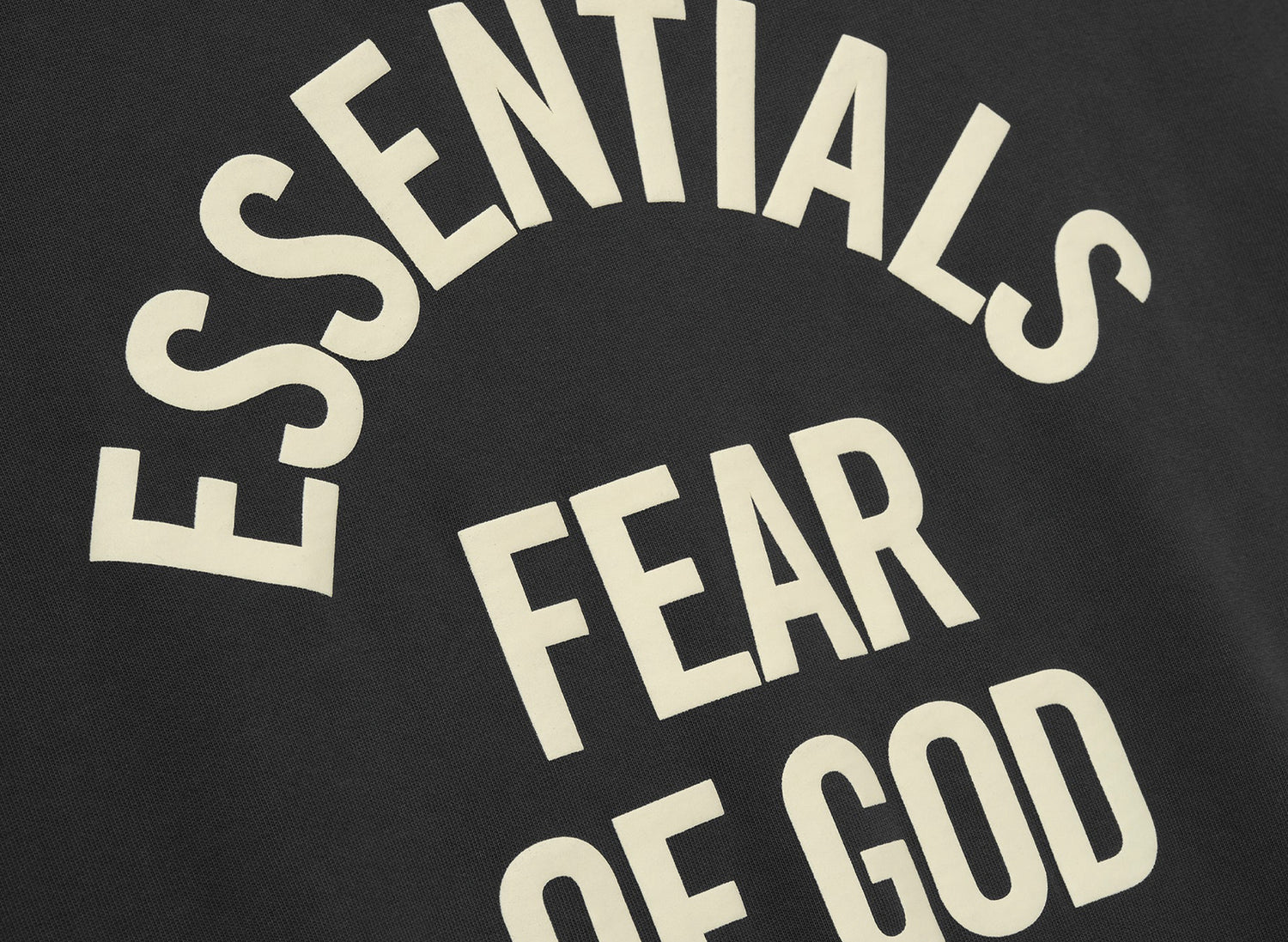 Fear of God Essentials Campus 90's Long Sleeve Tee 'Faded Black' — view 3