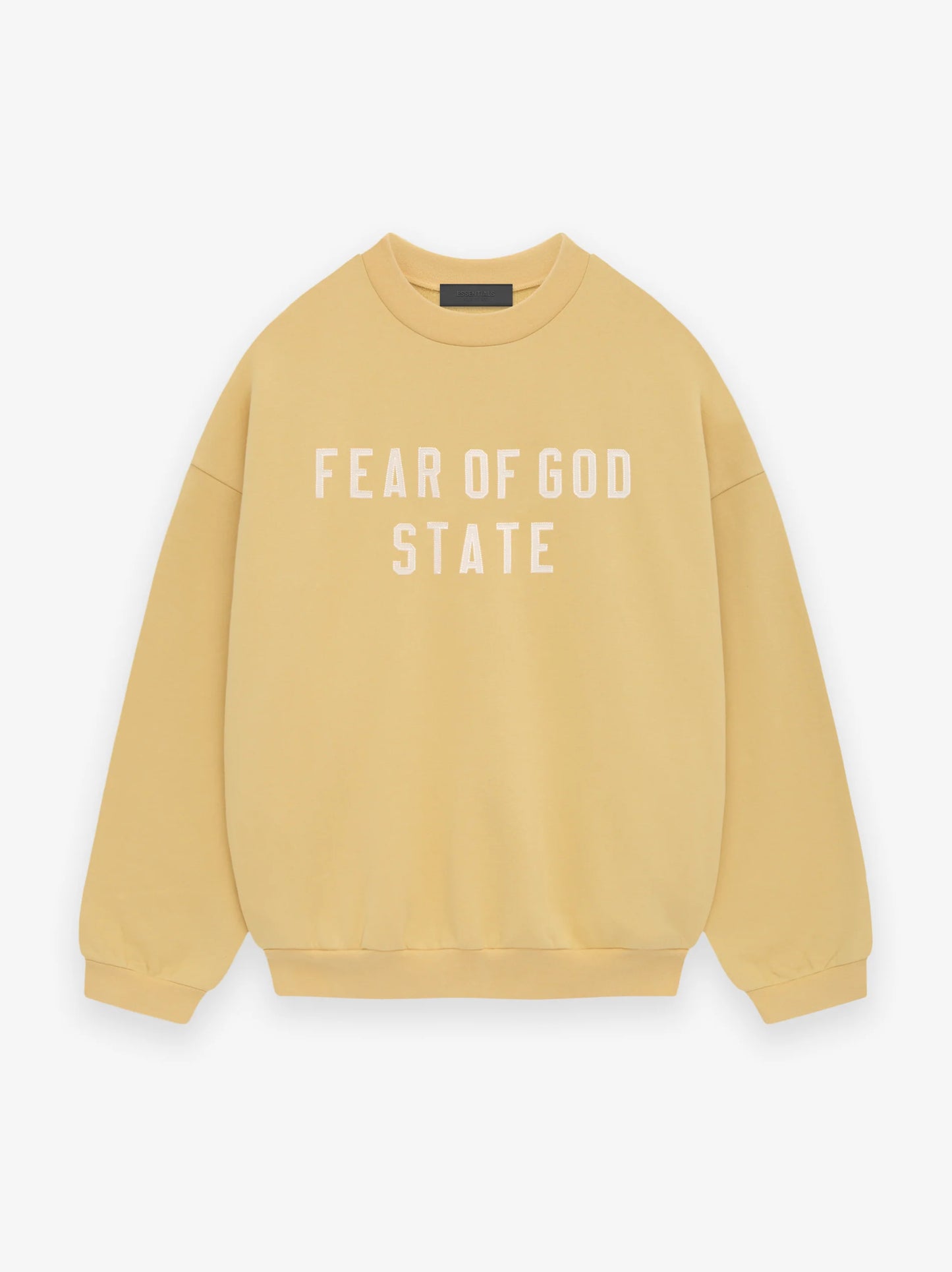 Fear of God Essentials Heavy Fleece Crewneck in Amber