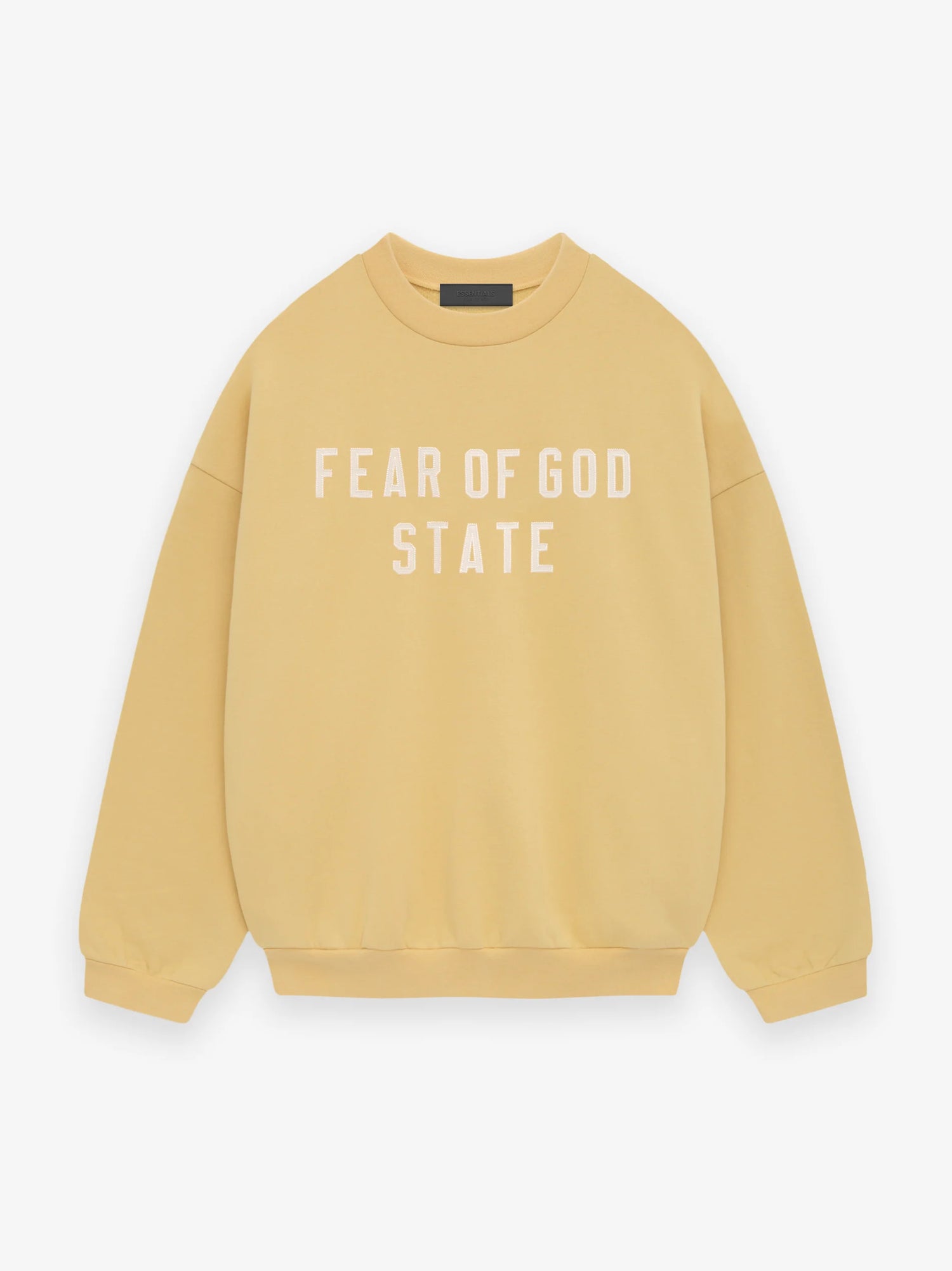 Fear of God Essentials Heavy Fleece Crewneck in Amber