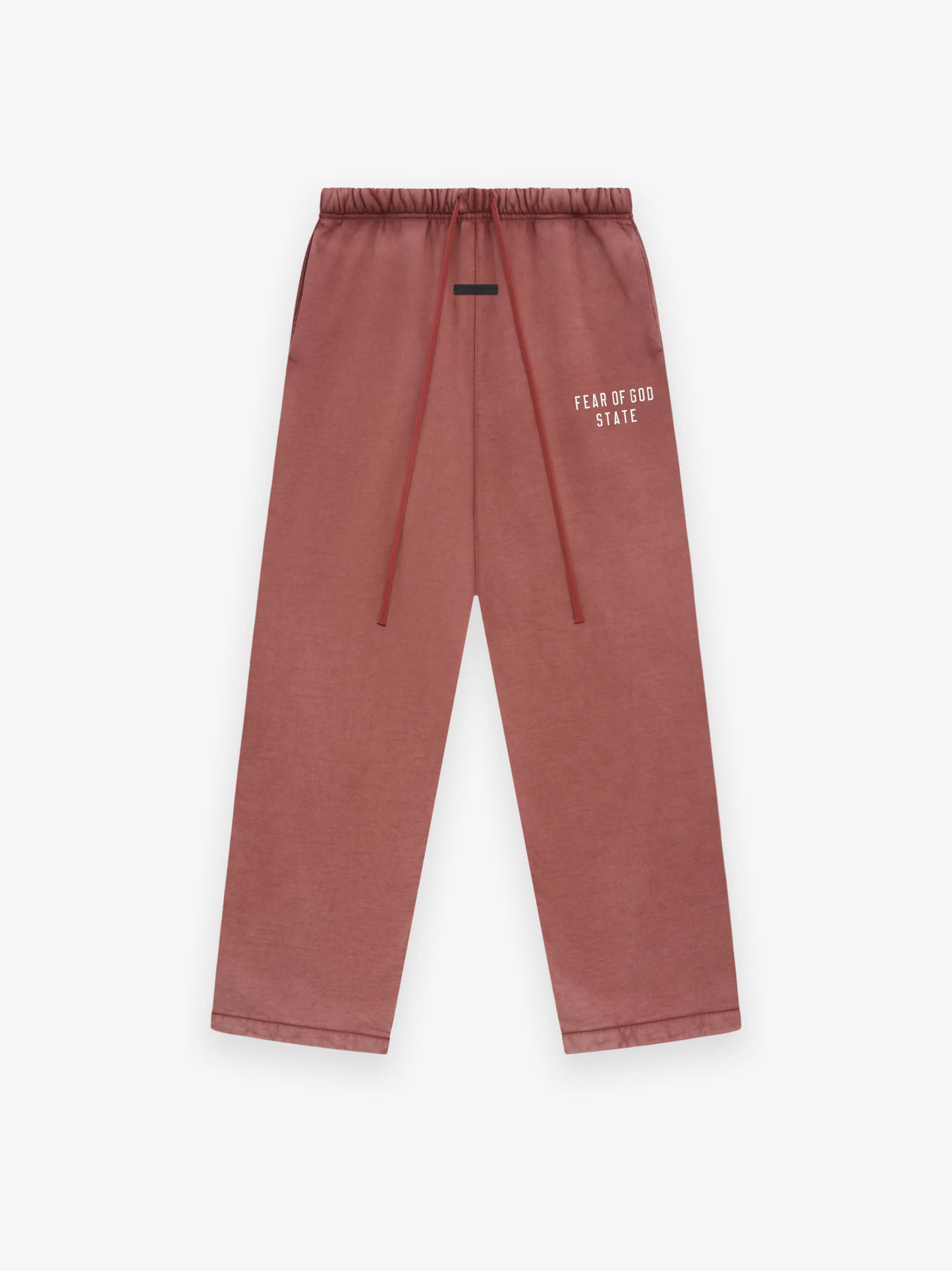 Fear of God Essentials Heavy Fleece Relaxed Sweatpants in Crimson