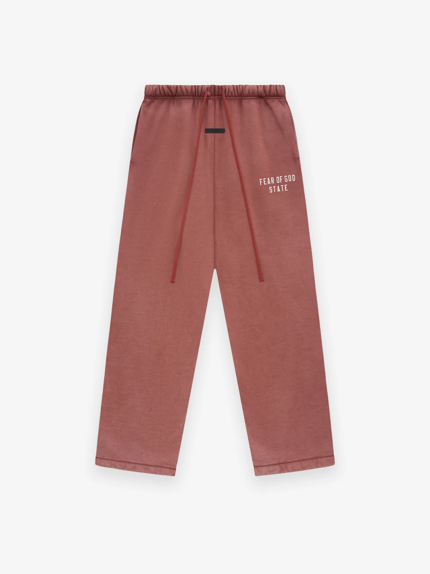 Fear of God Essentials Heavy Fleece Relaxed Sweatpants in Crimson