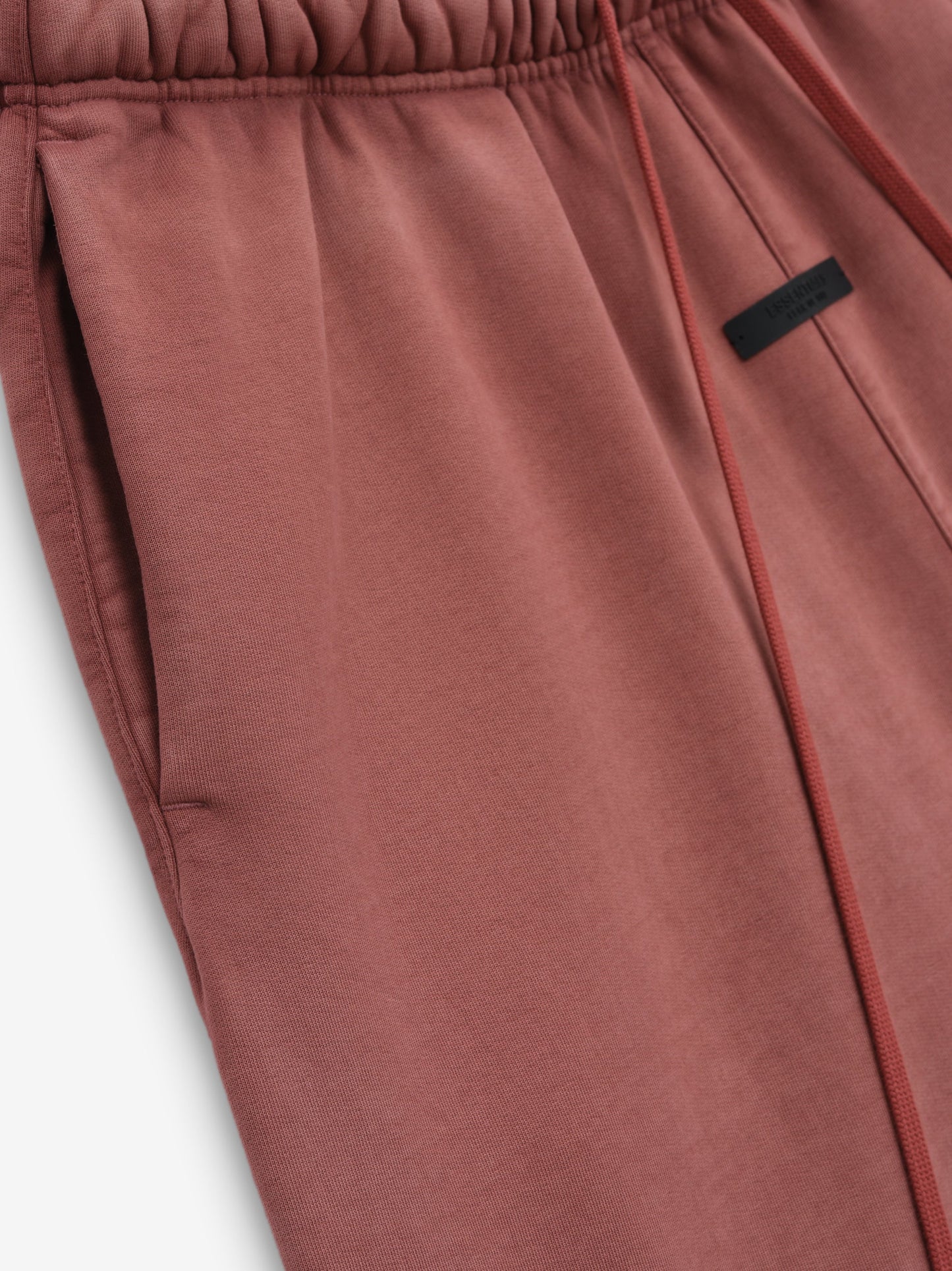 Fear of God Essentials Heavy Fleece Relaxed Sweatpants in Crimson - view 3
