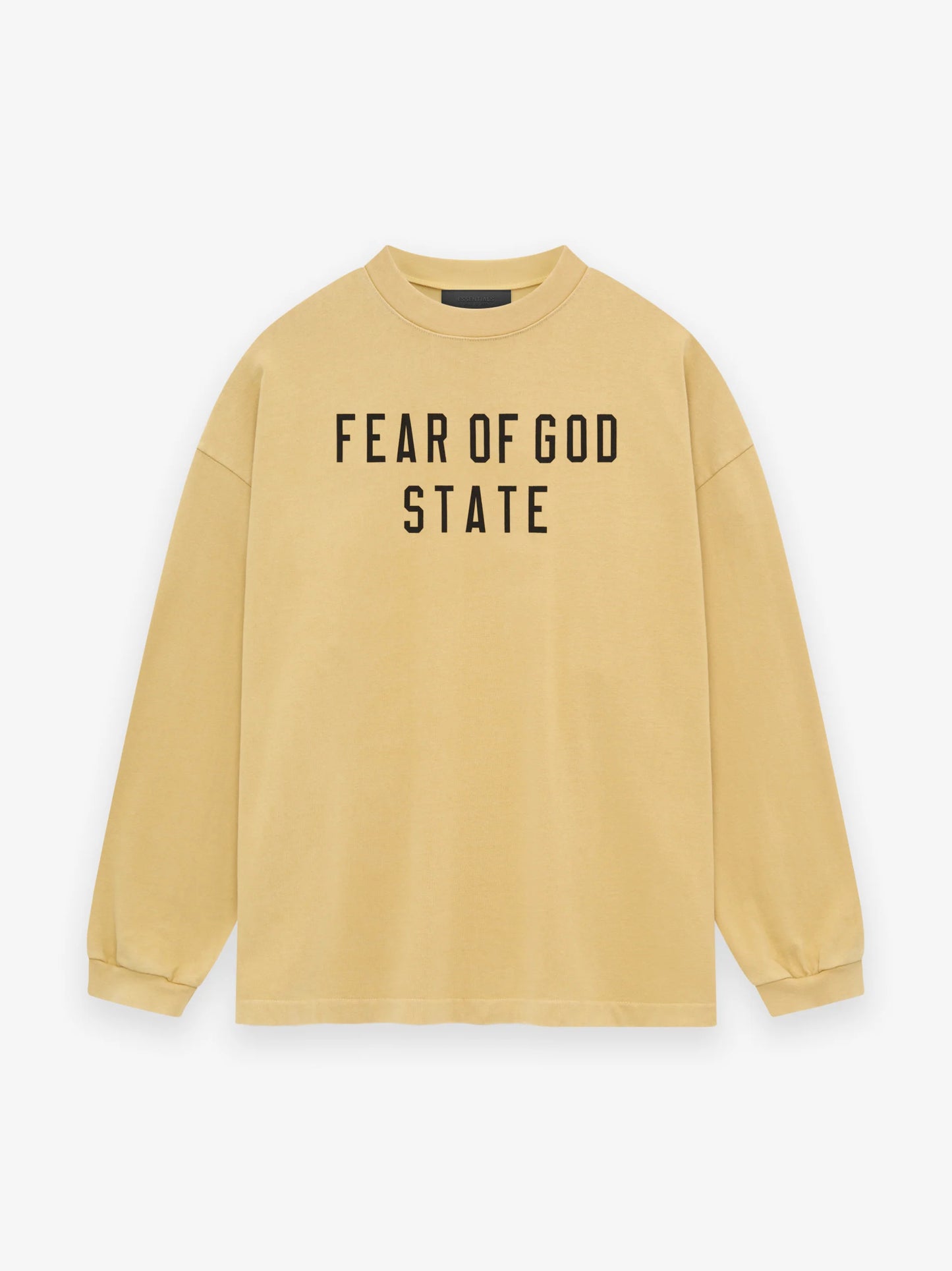 Fear of God Essentials Heavy Longsleeve Tee in Amber