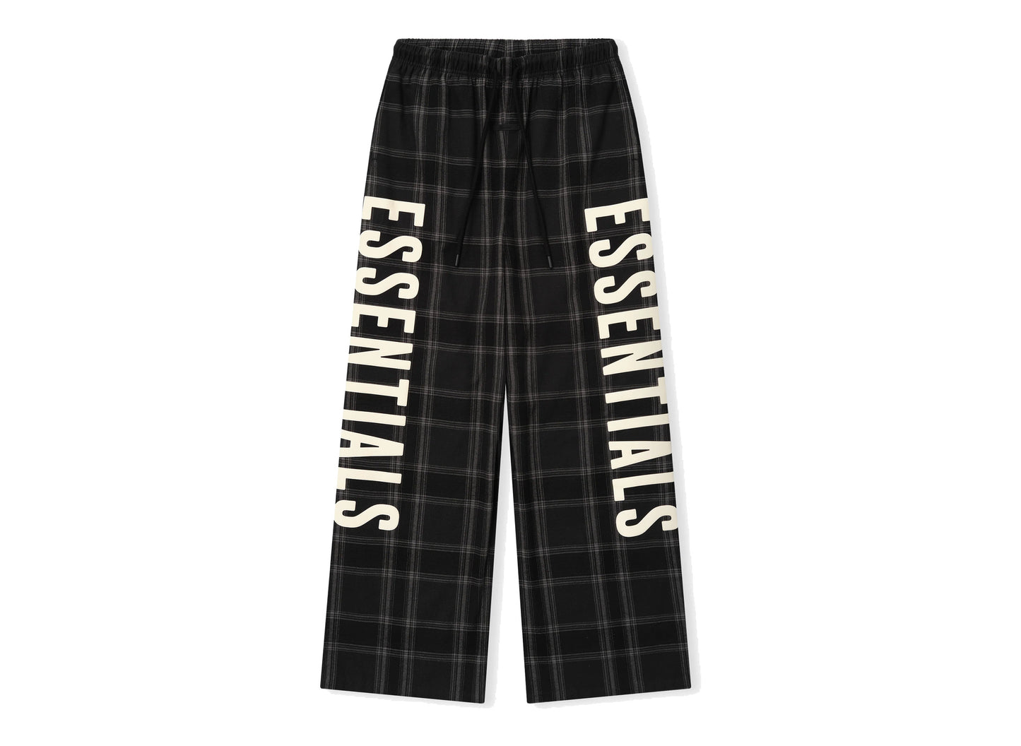 Fear of God Essentials Lounge Pant in Vintage Black Plaid