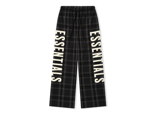 Fear of God Essentials Lounge Pant in Vintage Black Plaid