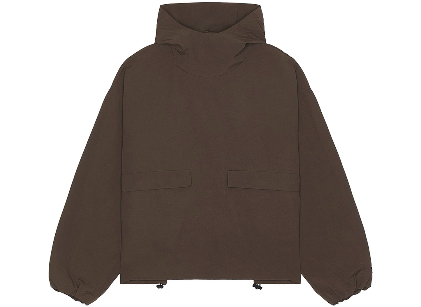 Fear of God Essentials Military Nylon Hooded Anorak in Brown