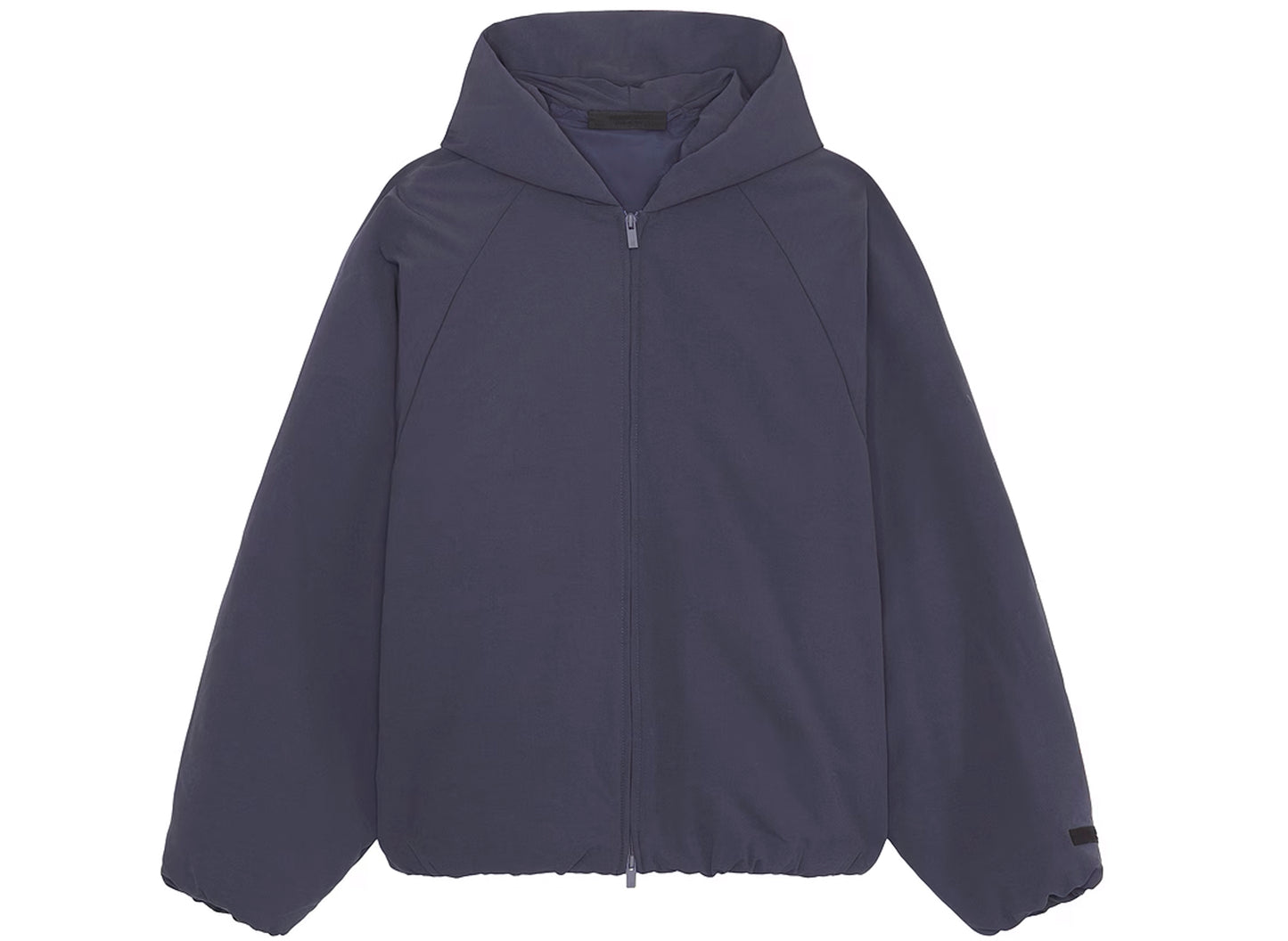 Fear of God Essentials Military Nylon Hooded Bomber in Marine