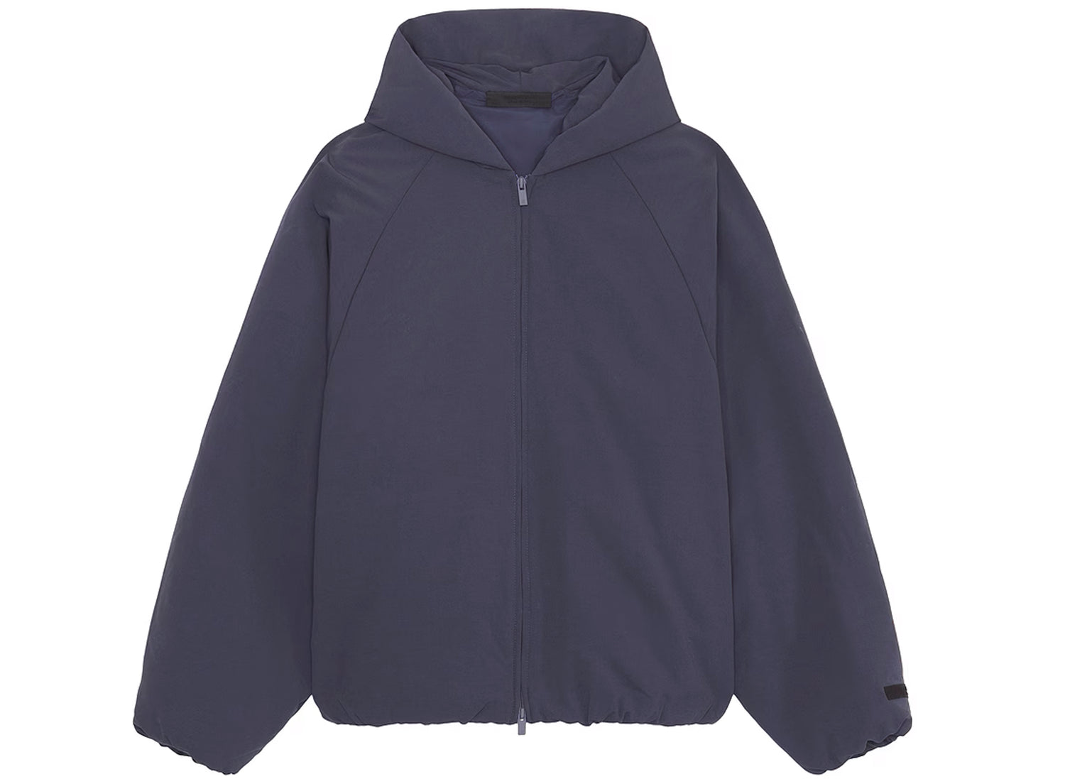 Fear of God Essentials Military Nylon Hooded Bomber in Marine