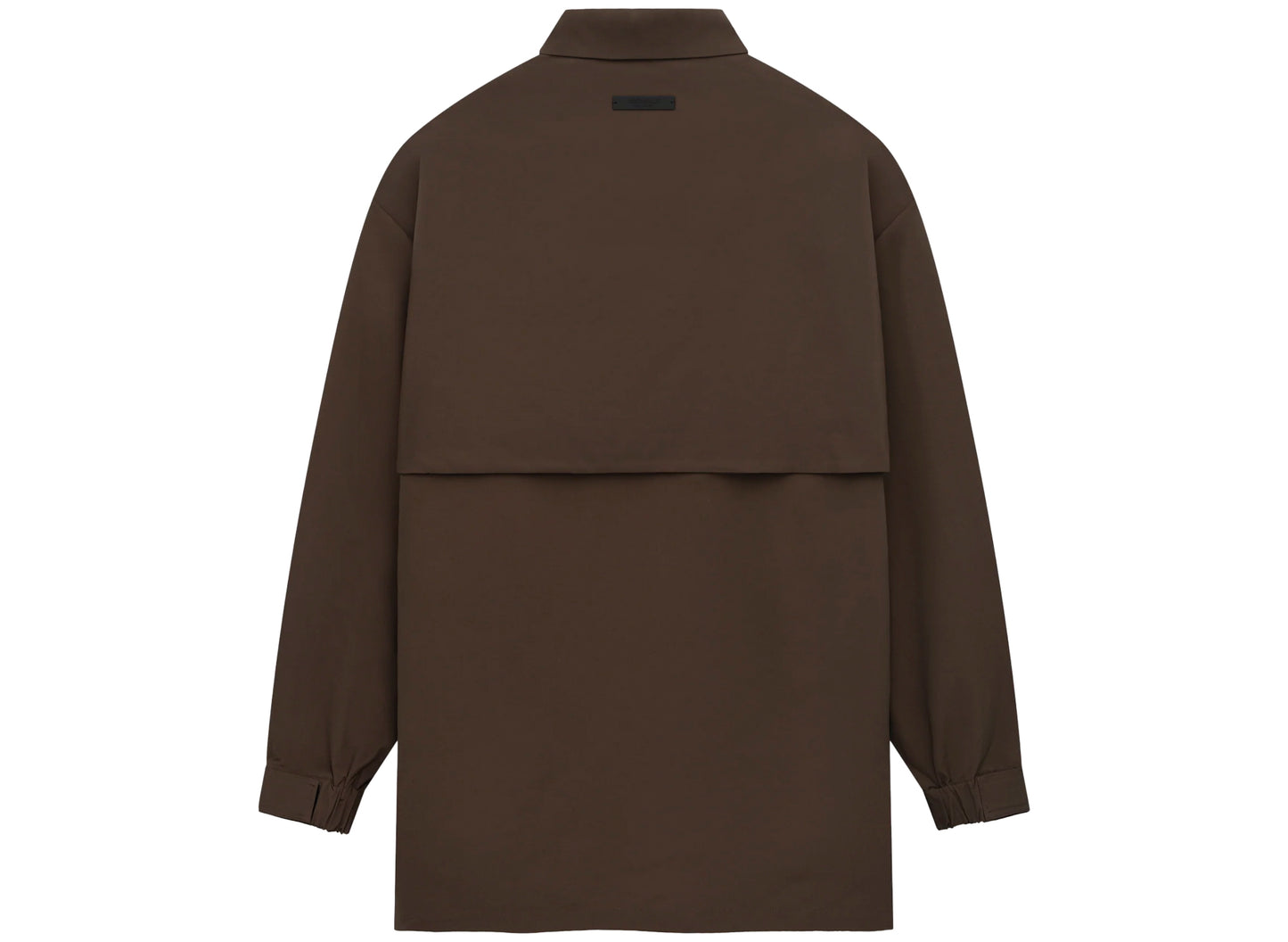 Fear of God Essentials Military Nylon Overshirt in Brown - view 2