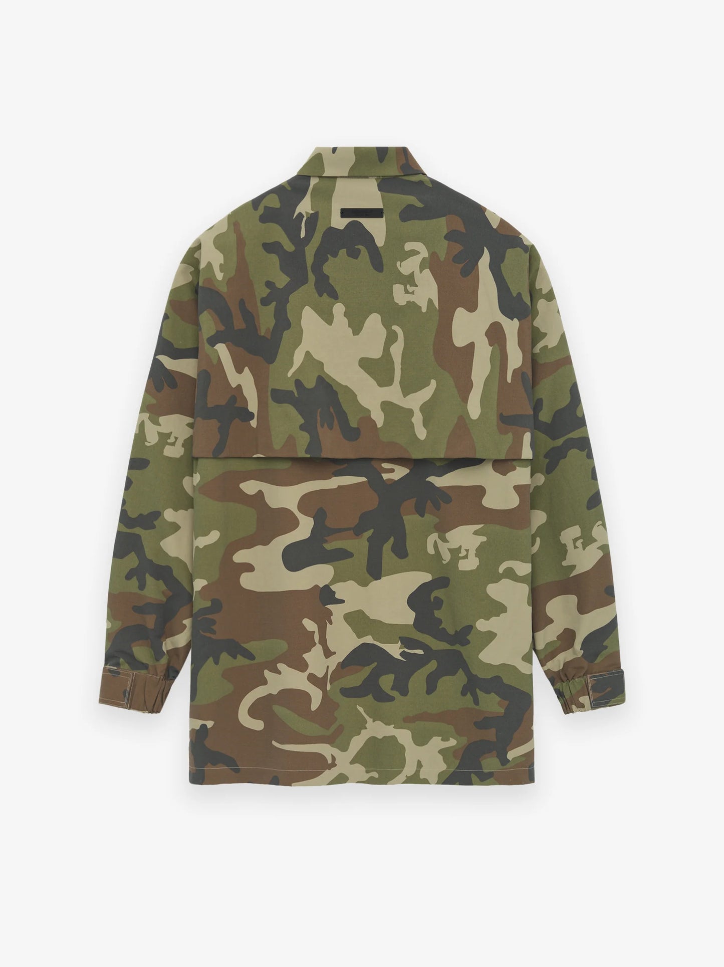 Fear of God Essentials Military Nylon Overshirt in Woodland Camo - view 2