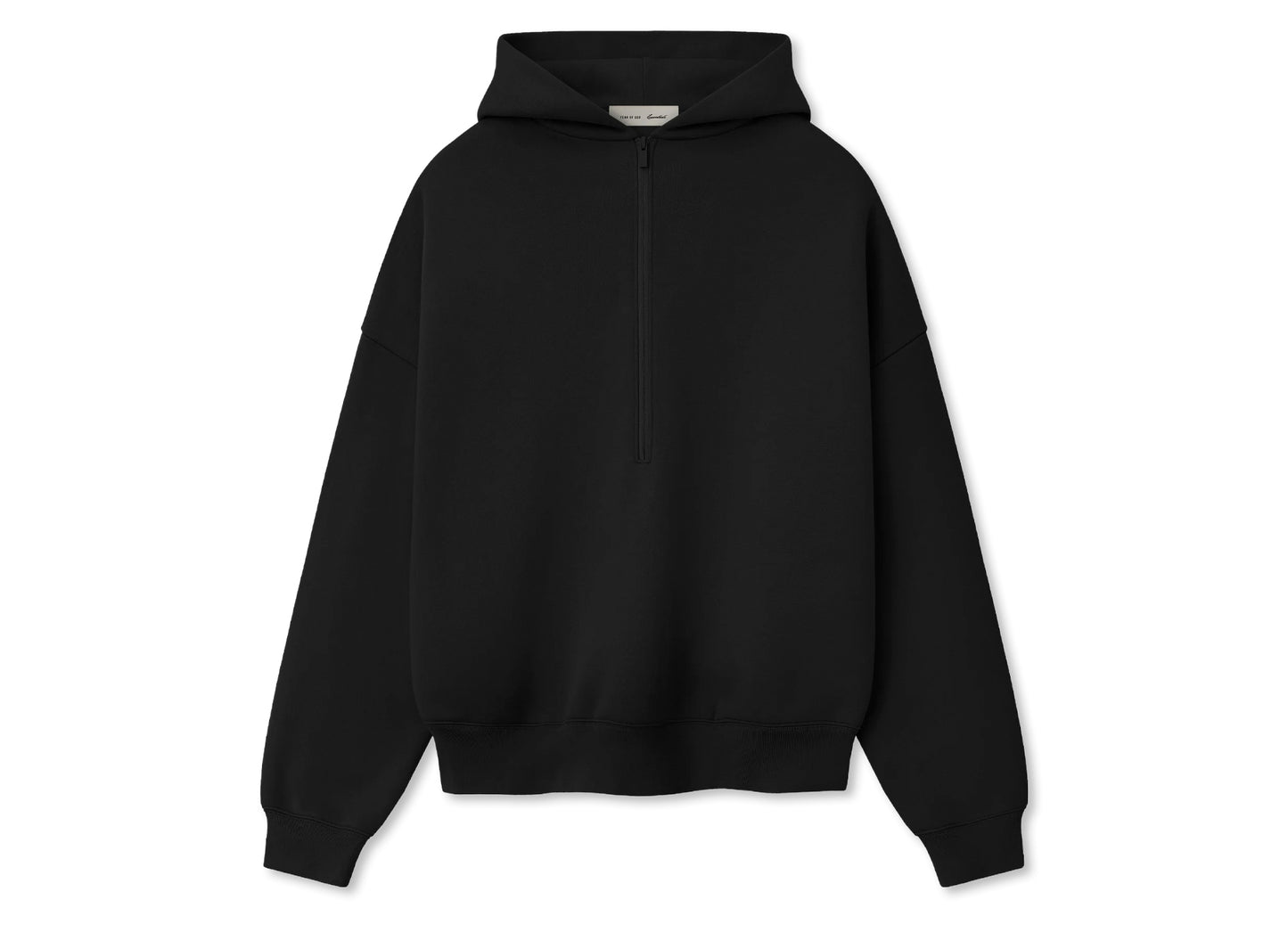 Fear of God Essentials Property Lounge Half Zip Hoodie 'Black