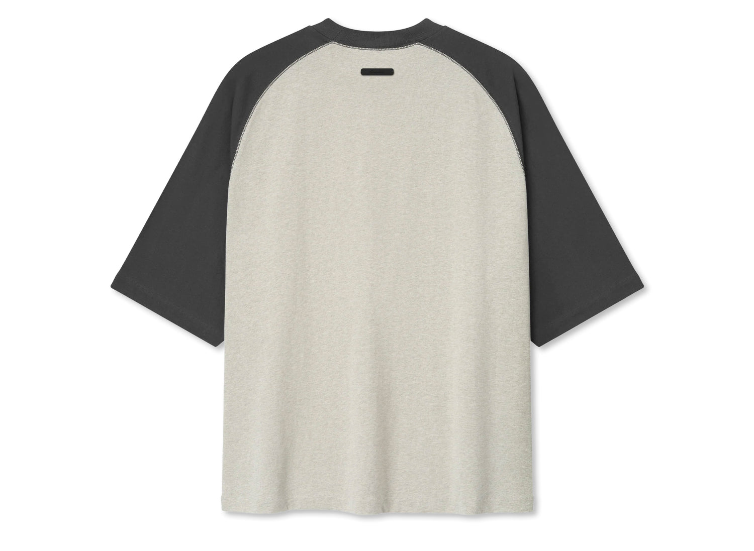 Fear of God Essentials Signature Baseball Tee 'Heather Stone / Iron Grey' — view 2