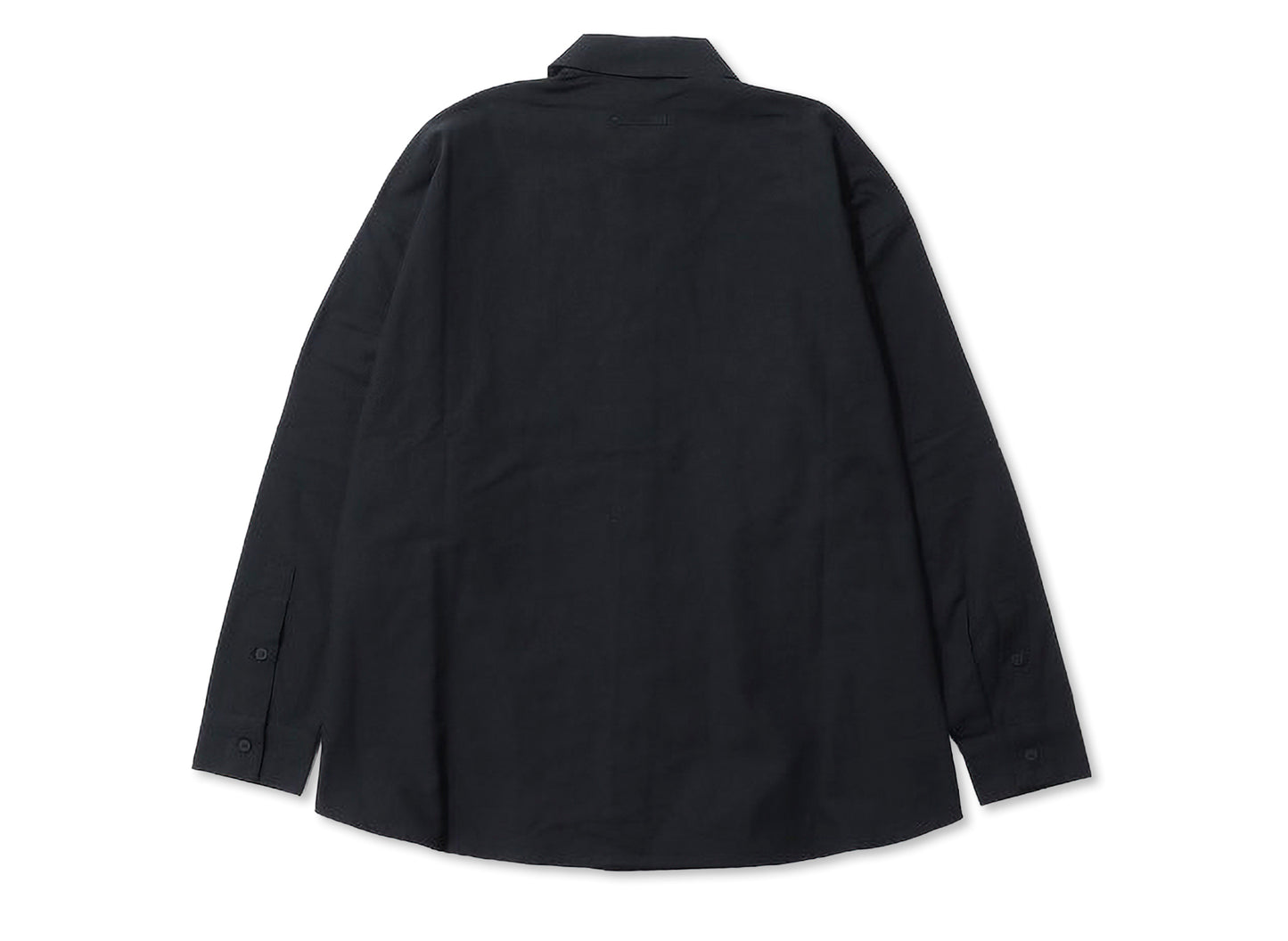 Fear of God Essentials Signature Button Up Shirt 'Black' — view 2