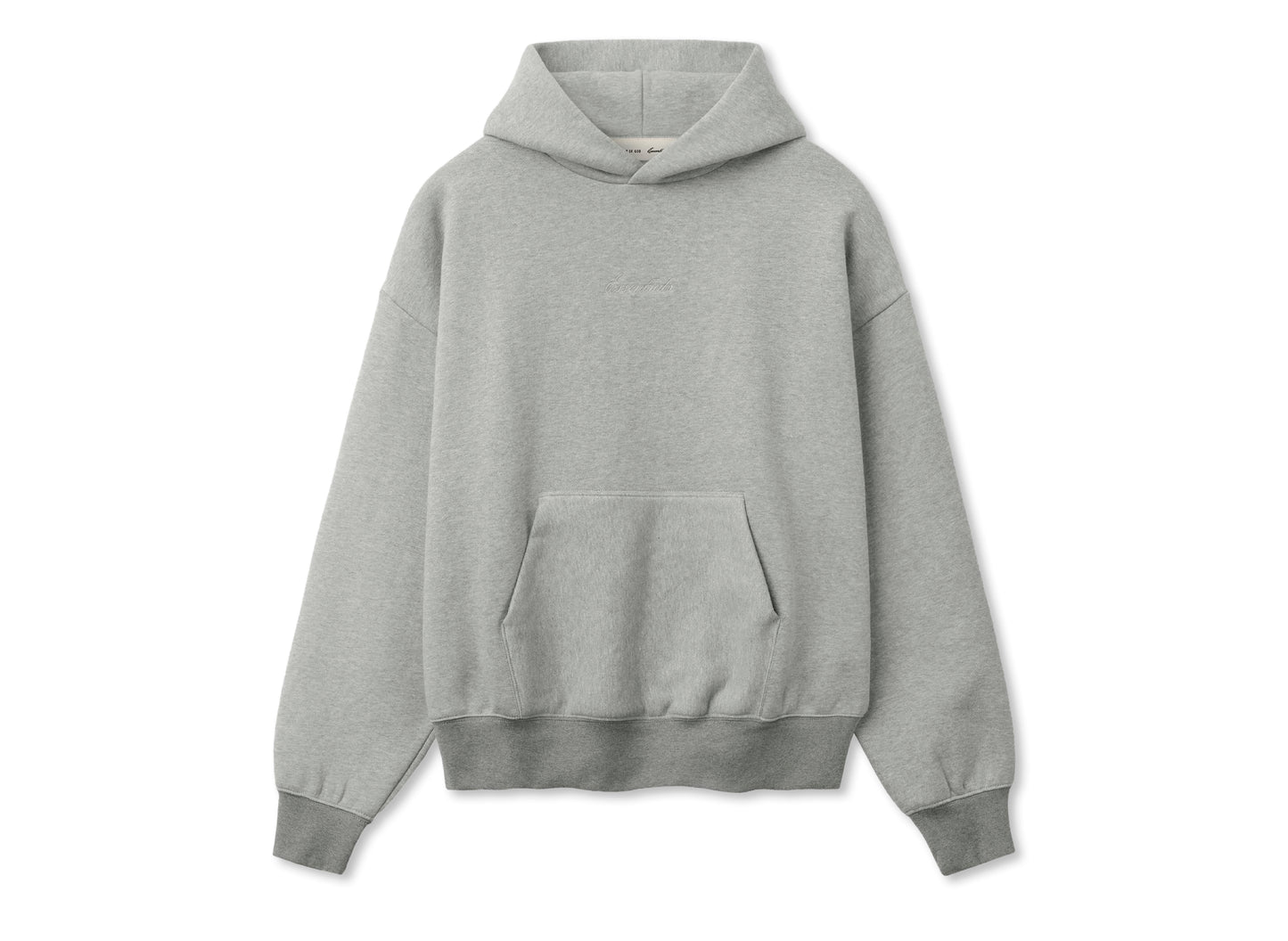 Fear of God Essentials Signature Classic Hoodie 'Concrete Heather'