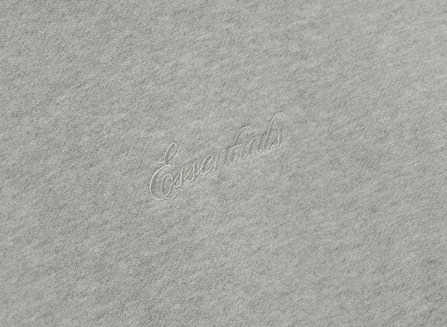 Fear of God Essentials Signature Classic Hoodie 'Concrete Heather' — view 3