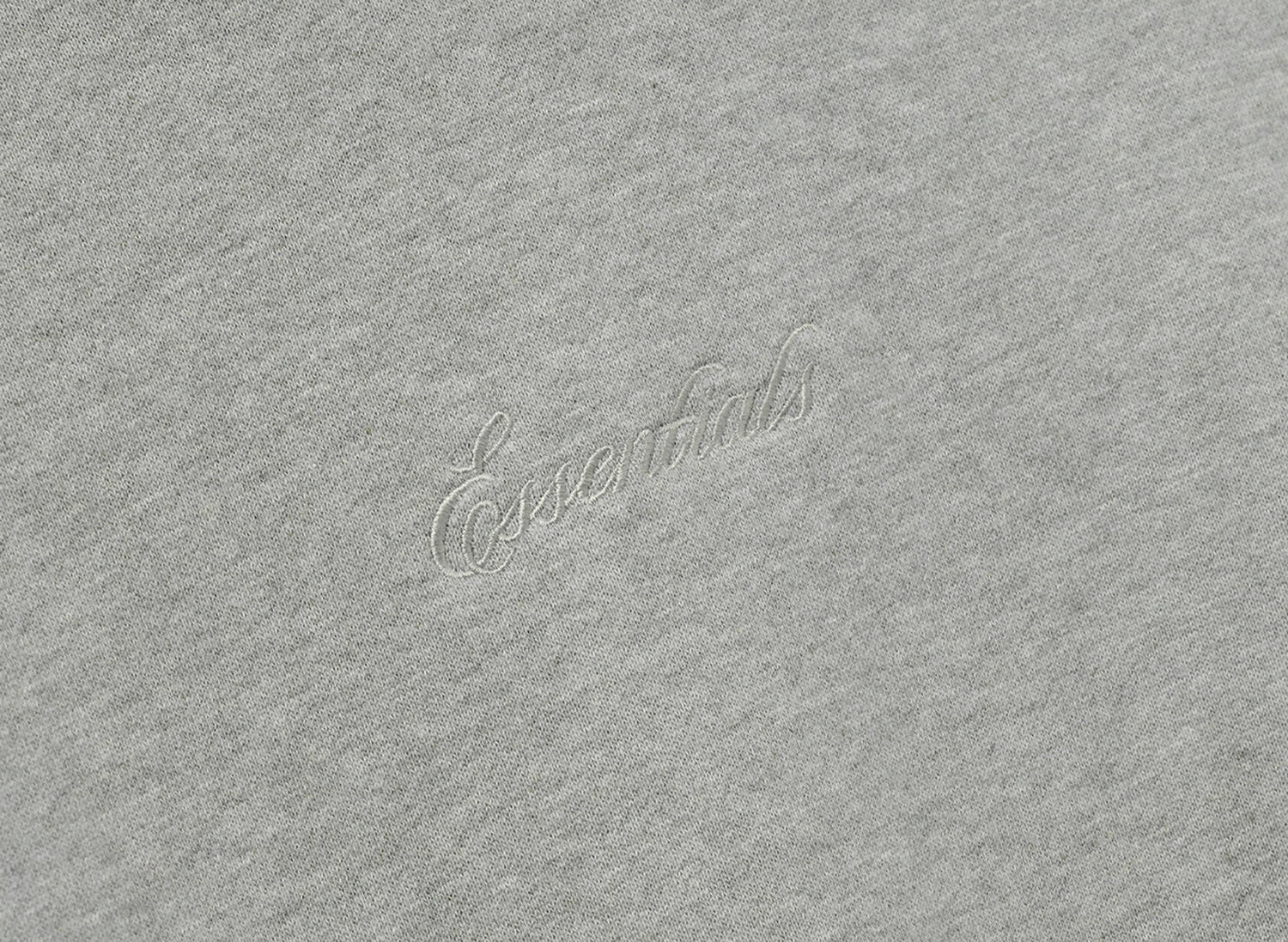 Fear of God Essentials Signature Classic Hoodie 'Concrete Heather' — view 3