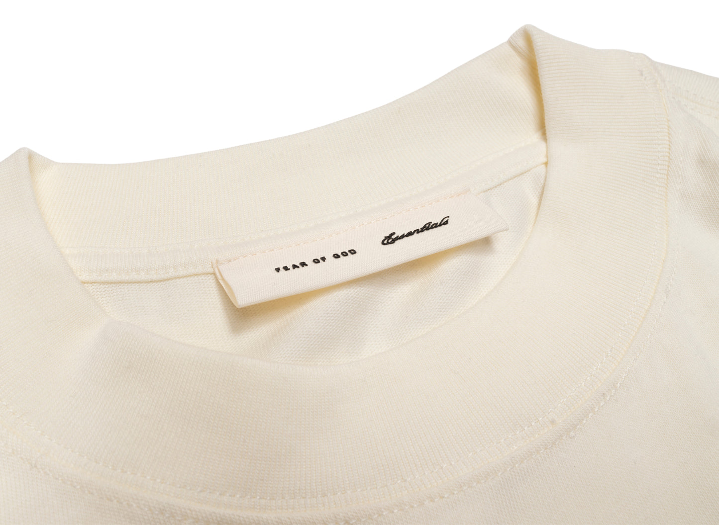 Fear of God Essentials Signature Long Sleeve 'Ivory' — view 2