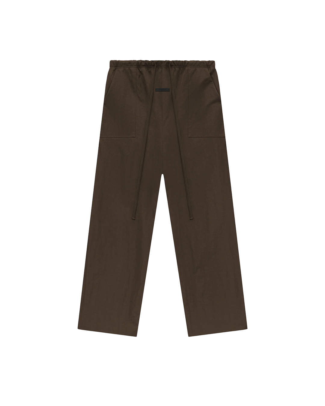 Fear of God Essentials Textured Nylon Utility Pants in Brown - Damaged