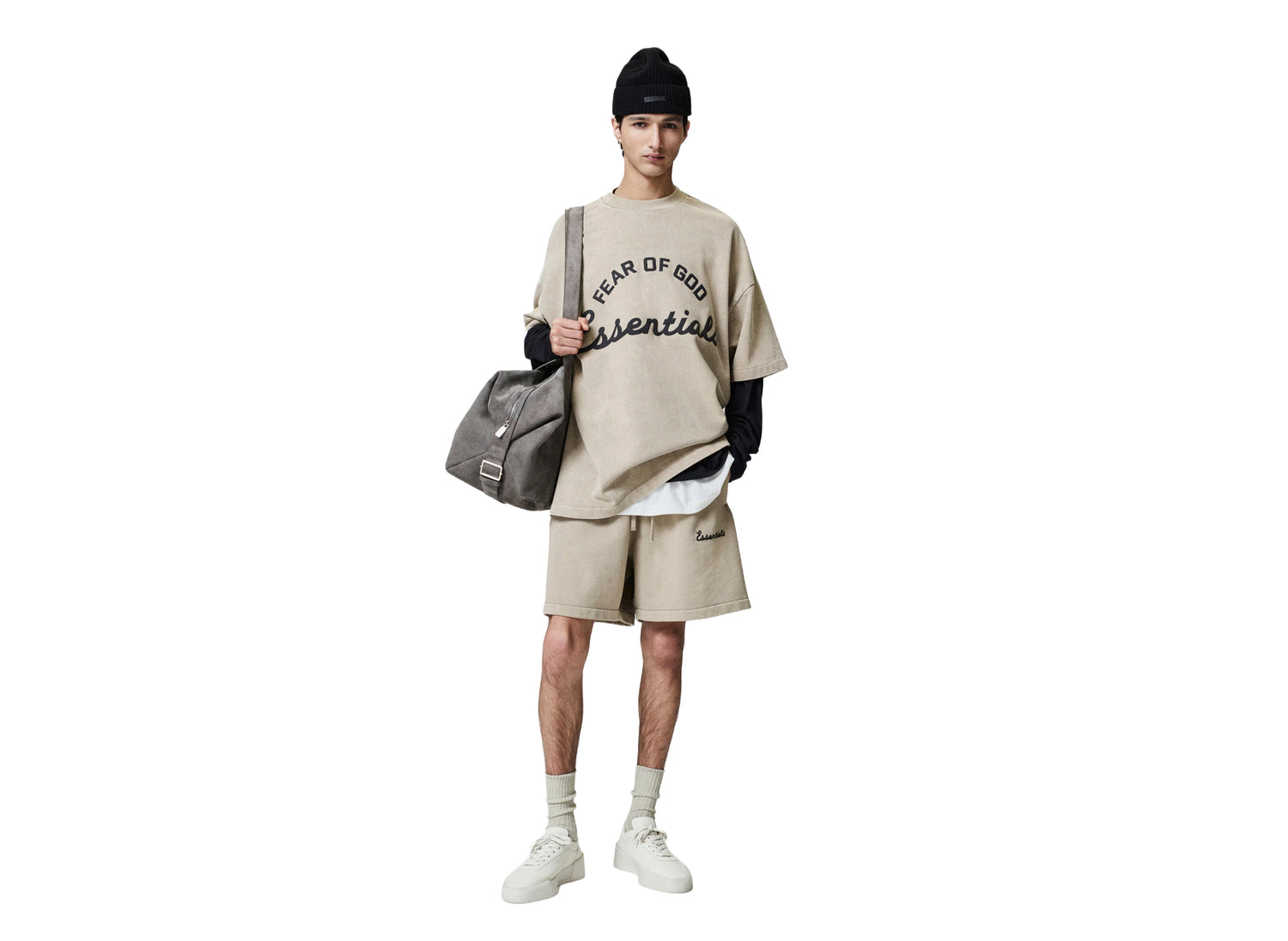 Fear of God Essentials Training 90's Short Sleeve 'Faded Dune' — view 4