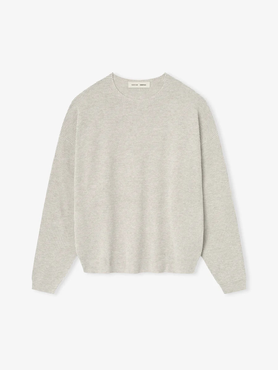 Fear of God Essentials Waffle Long Sleeve Crewneck Sweater