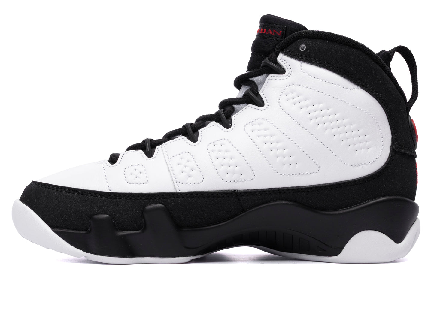 Air Jordan 9 Retro Space Jam White True Red Black view 3