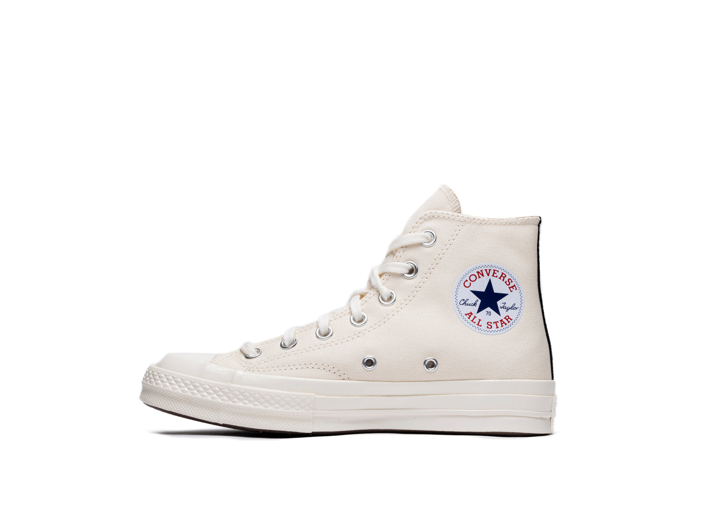 GS Converse Comme des Garçons Play Chuck 70 Hi in Cream - view 3