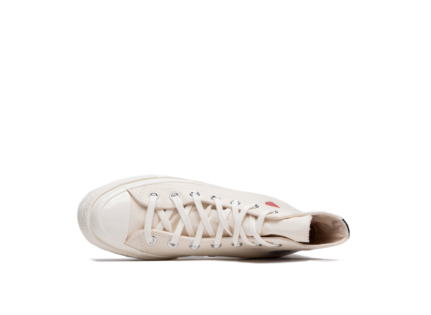 GS Converse Comme des Garçons Play Chuck 70 Hi in Cream - view 4