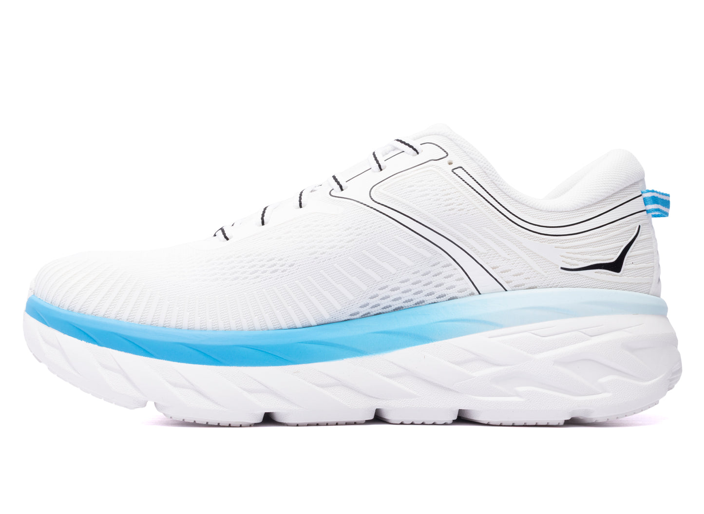 Hoka Bondi 7 'White / Skyward Blue' — view 3