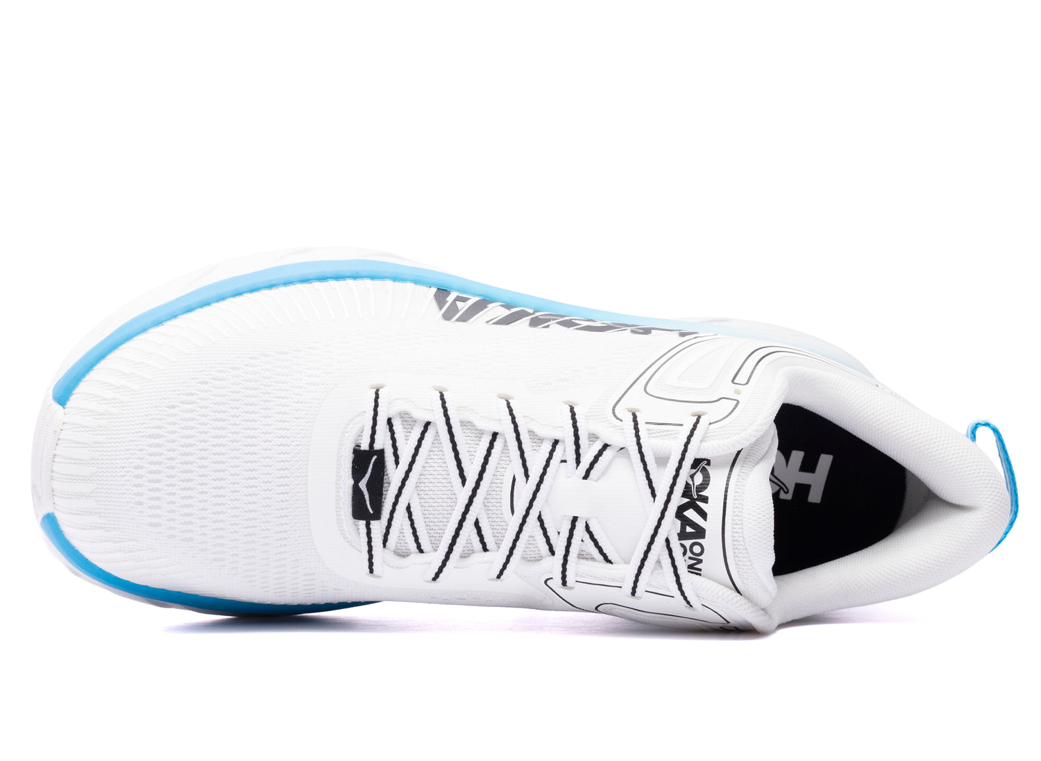Hoka Bondi 7 'White / Skyward Blue' — view 4