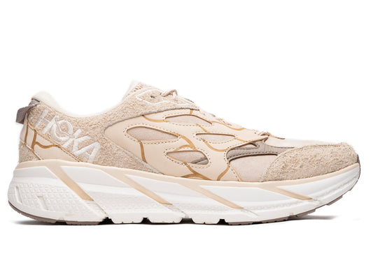 Hoka Elite Terrain System Clifton L Suede in Oak